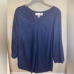 Old Navy - Medium - Blue - Maternity Top - 100% Rayon